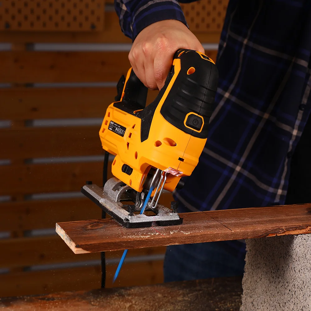 Imagem -03 - Deko-serra Elétrica com Chave de Serra Jig Saw Régua Guia Ferramentas para Carpintaria Dkjs80xl100 800w 220v