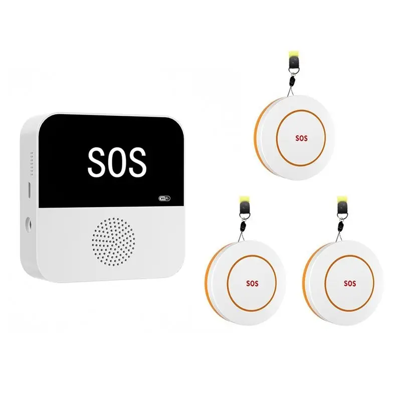 

Система оповещения A98Z Tuya Smart Wifi SOS+3 с кнопкой вызова для экстренных случаев для пожилых людей с пейджером для оповещения близких лиц