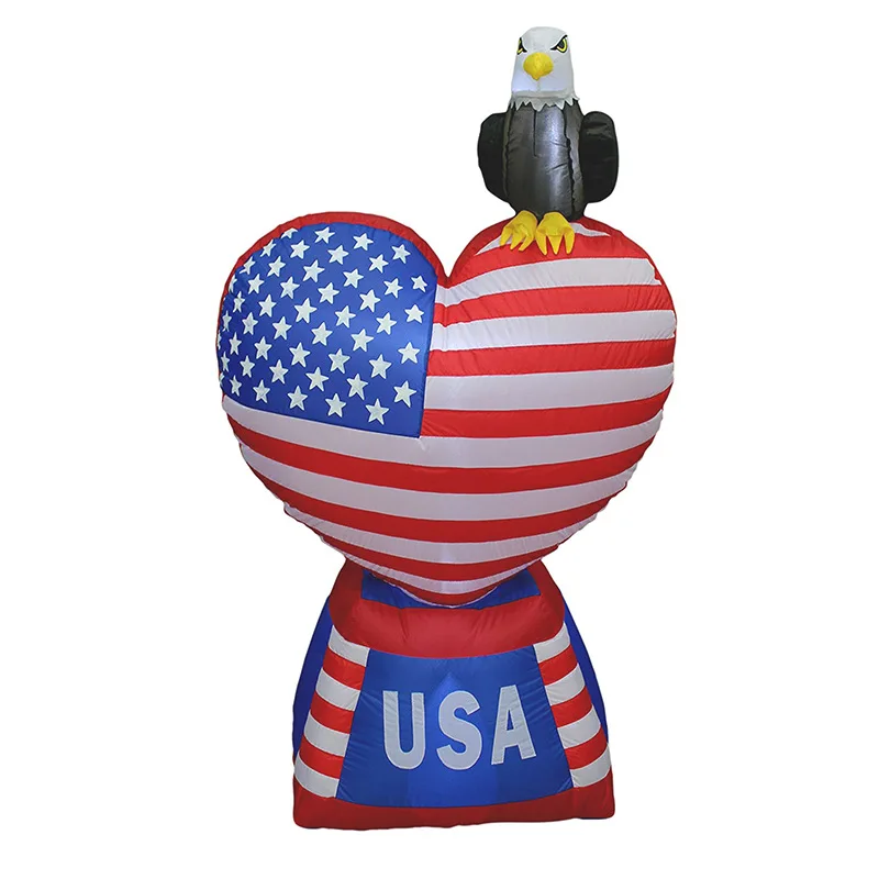 

Inflatable Independence Day Uncle Sam Condor Flag Rocket Yard Decoration Glowing Air Model