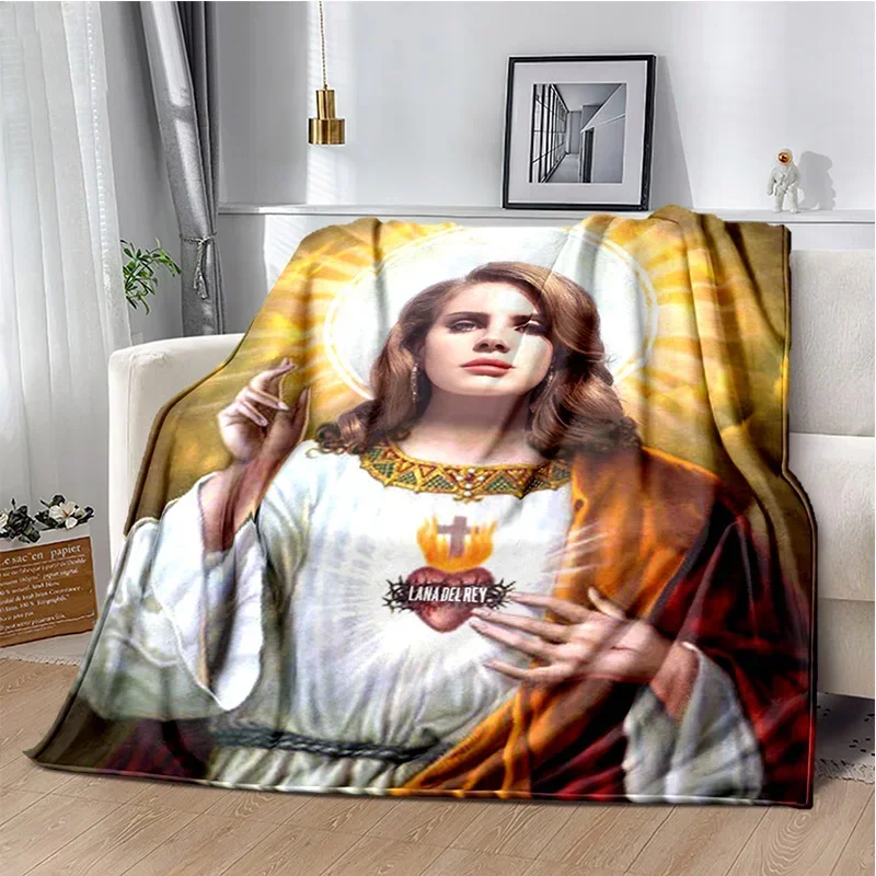 Lana Del Rey Singer Lizzy Grant HD Blanket,Soft Throw Blanket for Home Bedroom Bed Sofa Picnic Travel Office Cover Blanket Kids