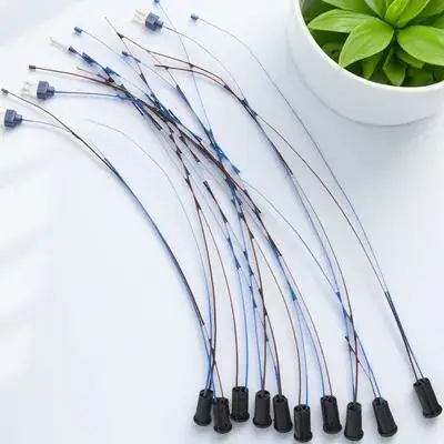 

10Pcs G4 Plastic Lamp Holder Stable Wire High Temperature Resistant Low Voltage Lighting Socket for Home Office Outdoor Use