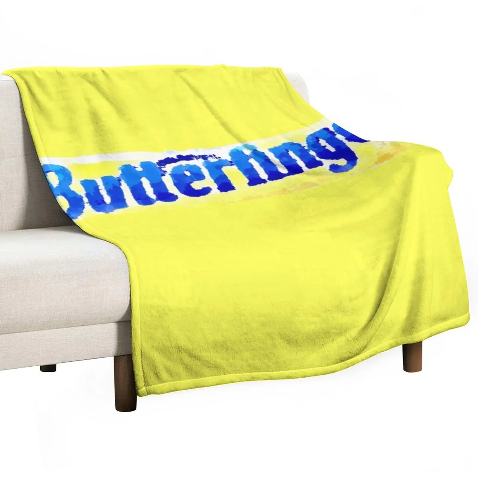 

Butterfinger Candy BarWrapper With Pastels Throw Blanket blankets and throws Fluffy Shaggy Blanket bed plaid