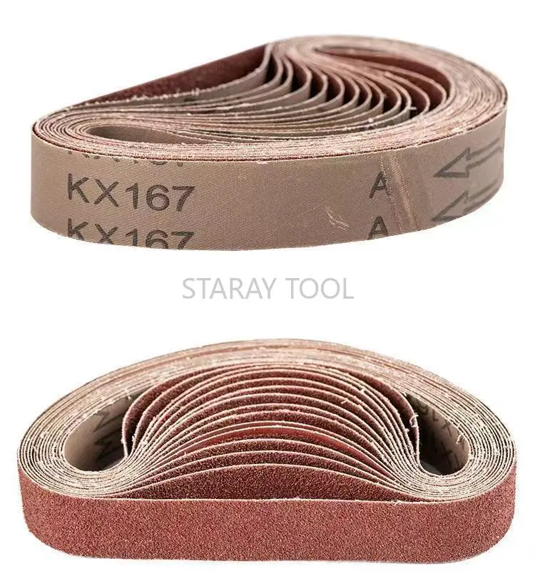 10/50 pièces 533*30mm 40-1000 grains abrasifs bandes abrasives meulage outils de polissage bande de ponçage pour le polissage du bois et du métal mou