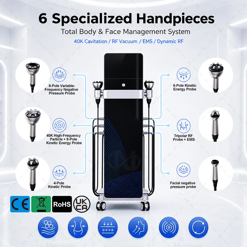 Multi‑Function K9 Body Sculpting Specialist 40000HZ Energy Vibration Negative Pressure Massage Beauty Machine for Commercial