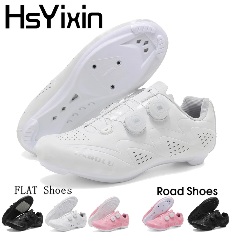

Cycling Shoes Men's Road Bike Shoes SPD Cleats Compatible Self-Locking Women's Flat Bike Sneakers Mountain Flat Bike Sneakers