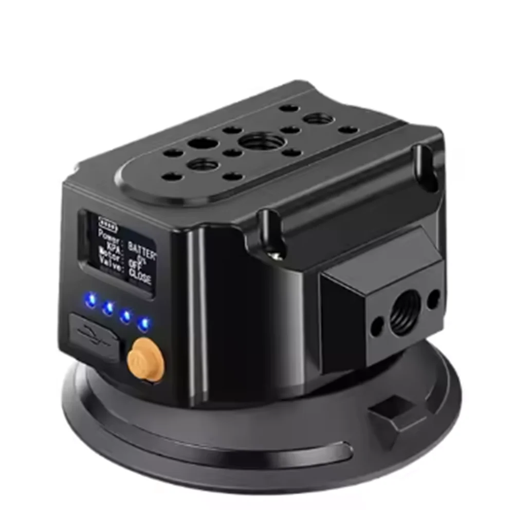 3 Inch Oval Car Electric Suction Cup Shooting Bracket Vacuum Action Camera Car Internal and External Fixed Suction Cup Bracket