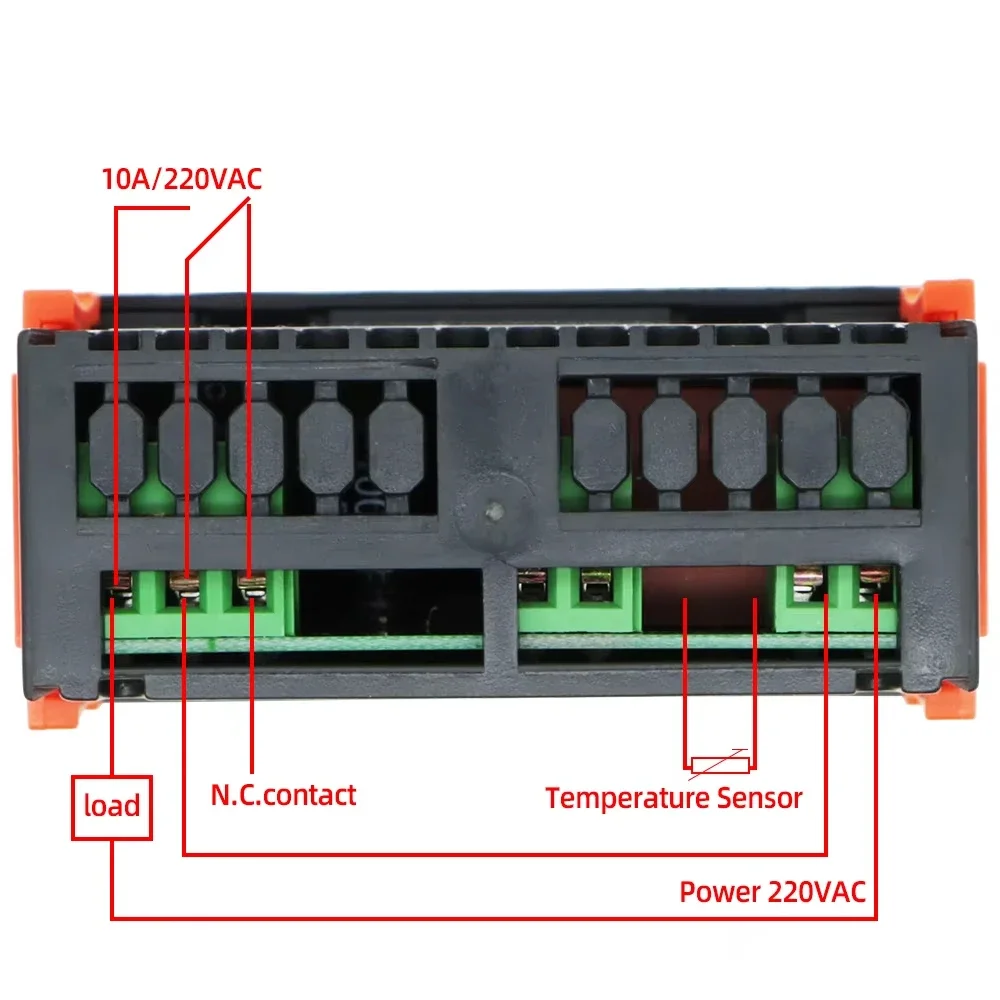 5 Buah STC-200 Pengendali Suhu Termostat Digital Pengendali Pemanas Pendingin Komputer Mikro AC220V