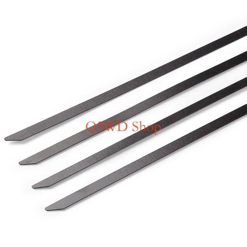 Q5WD Industrial Grade Metal Ties Pack of 100 Black Coated Fasteners for Professionals