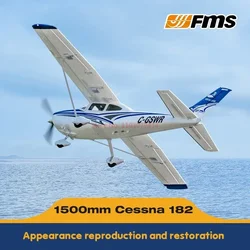 Nowy Fms 1500mm Cessna 182 samolot treningowy elektryczny zdalnie sterowany model samolotu stałopłat występ na świeżym powietrzu samolot zdalnie sterowany