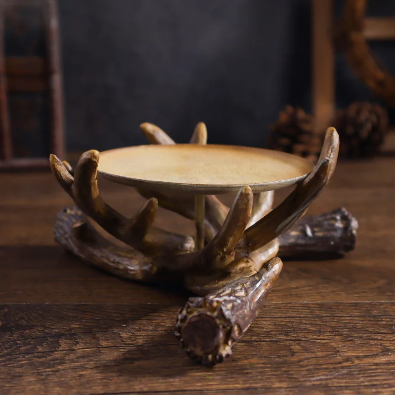 

Creative Deer Antler Candle Holder Resin Decoration,Simple and Elegant Design,Suitable for HomeDecoration and DiningTable Center