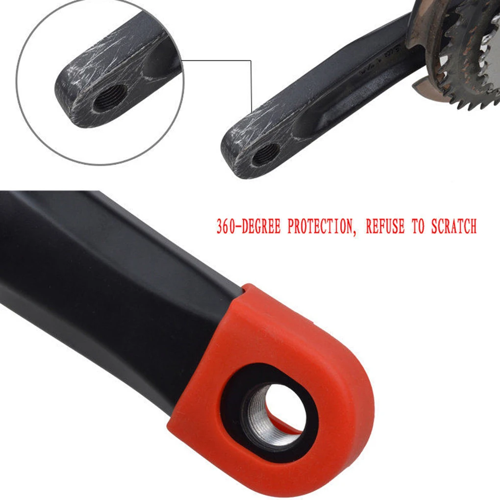 1 par de borracha da bicicleta manivela braço protetor capa mountain road bicicleta universal caps proteção mtb ciclismo acessórios