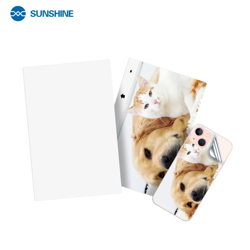 

SUNSHINE SS-057Y Back Cover Protective Blank Film Photo DIY Printing For 890C Mini Film Cutting Machine Customized Phone Sticker