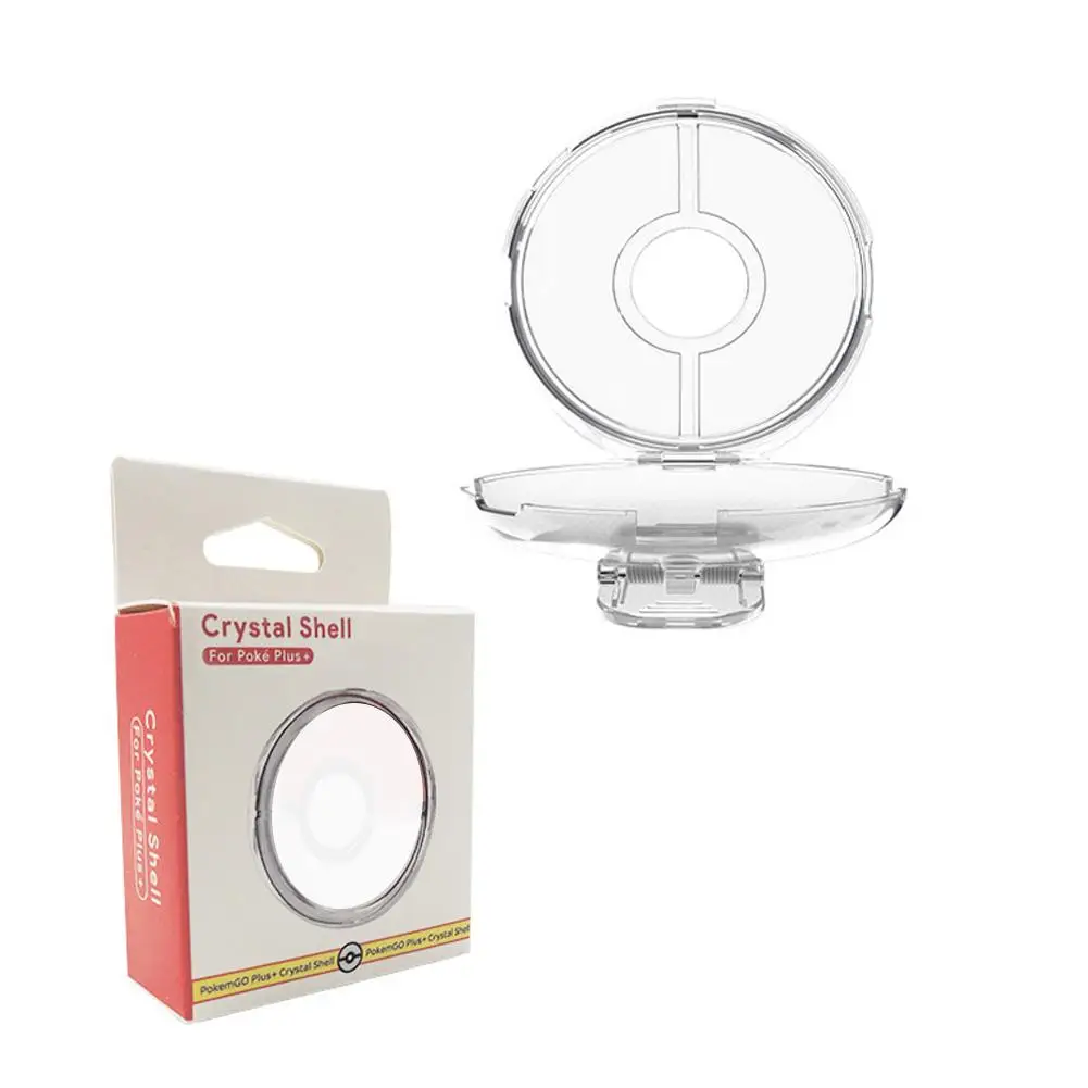 Custodia in cristallo per Pokemon GO Plus + custodia rigida trasparente per PC con accessori protettivi per cinturino per Pokemon B6Y3