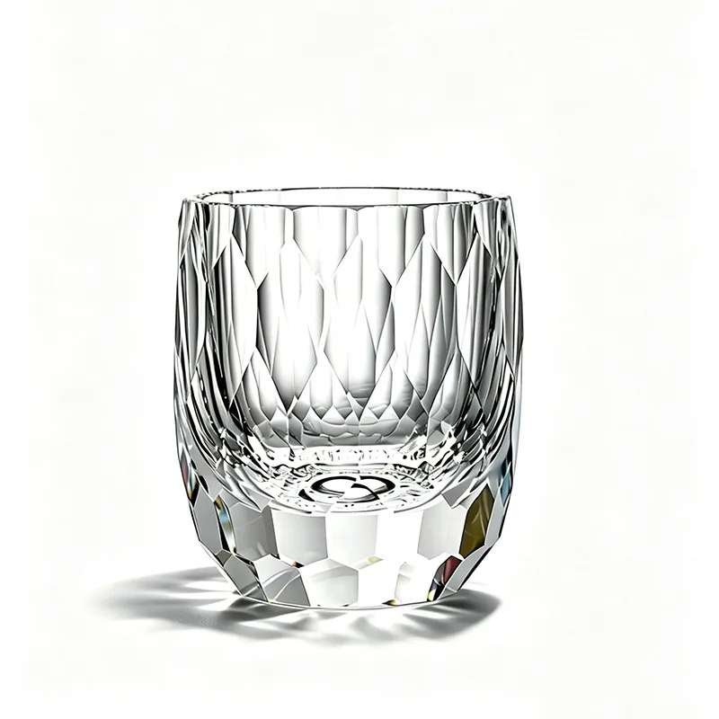 High-quality colorful crystal bars with custom logos for wine glasses serve as souvenir gifts