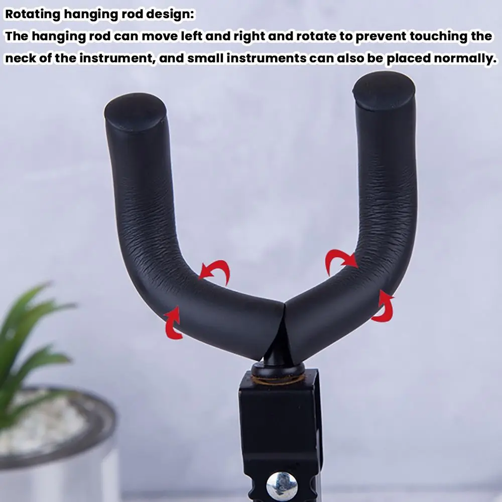 High Quality Metal Guitar Hanger Hook Wall Mount Non-slip Ukulele Hanger Guitar Display Rack Bass