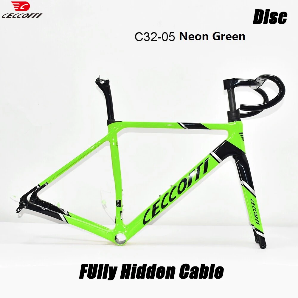 

Fully Hidden Carbon Disc Road Bike Frame Lightweight Road Bicycle Carbon Frame BB T47 Aerodynamic Carbon Road Bike Frameset