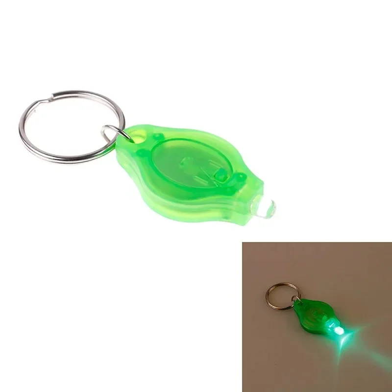 Mini LED Keychain Lights, lanterna de bolso, luz de emergência, mini tocha, lanternas pretas, 100pcs