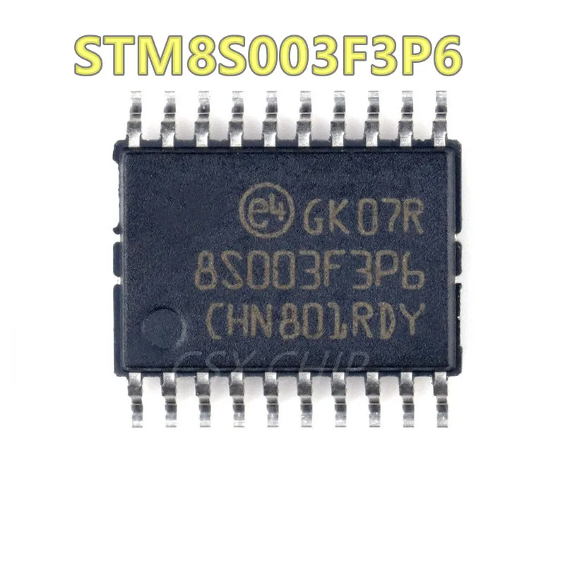 5pcs/lot STM8S003F3P6 TSSOP-20 8S003F3P6 TSSOP20 STM8S003 TSSOP 8-bit MCU 8 Kbytes Flash new and original