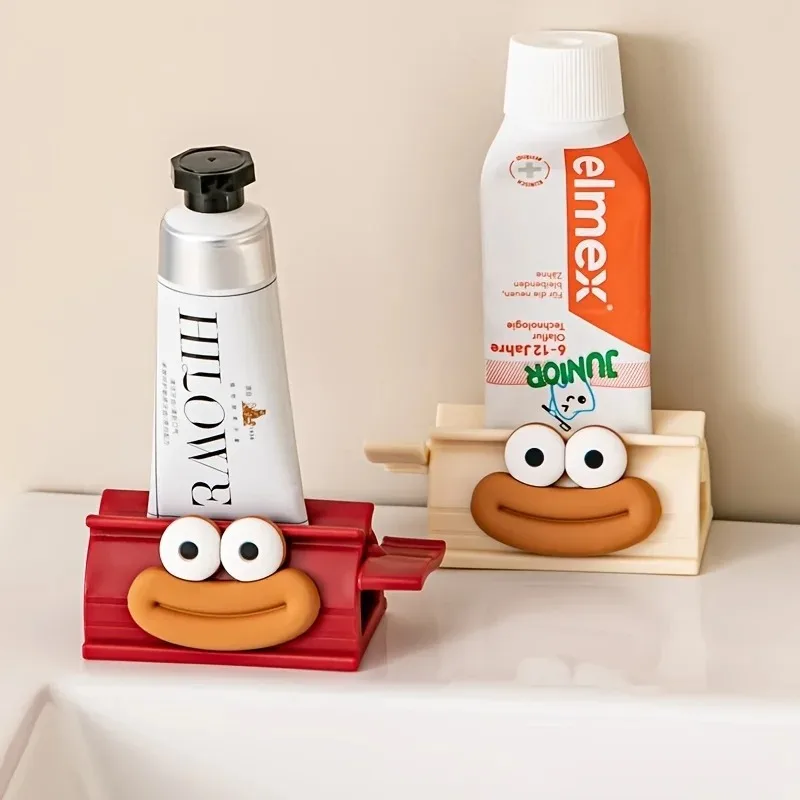 Toothpaste Squeezers Manual Rolling Clip Seat Holder Toothpaste Stand Cute Cartoon New Home Bathroom Facial Cleanser