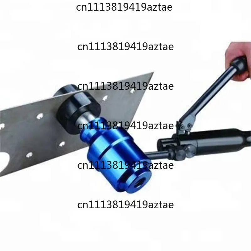 WK-12AL Manual Hydraulic Punch Driver Kit, Claw-Free Steel Punching Tool with Punch Dies