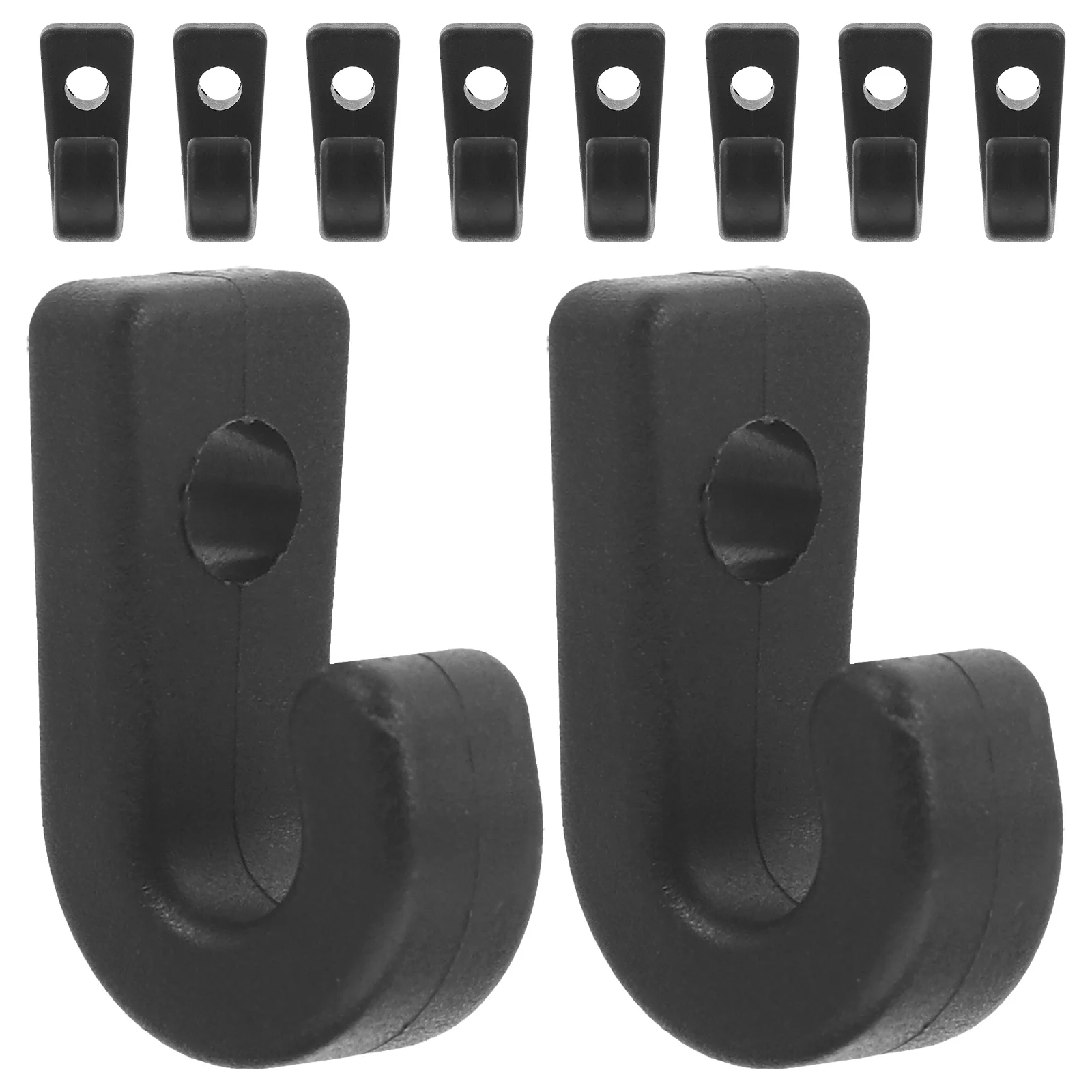 

10pcs Kayak Hook Mini Lashing Hanging Bungee Accessory PP Material Lightweight Outdoor Canoe Parts Replacement Functional Hooks