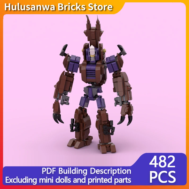 

Популярная киномодель MOC, строительные кирпичи, классическая боевая меха, модульная технология, подарки, праздник, сборка, детские игрушки, костюм