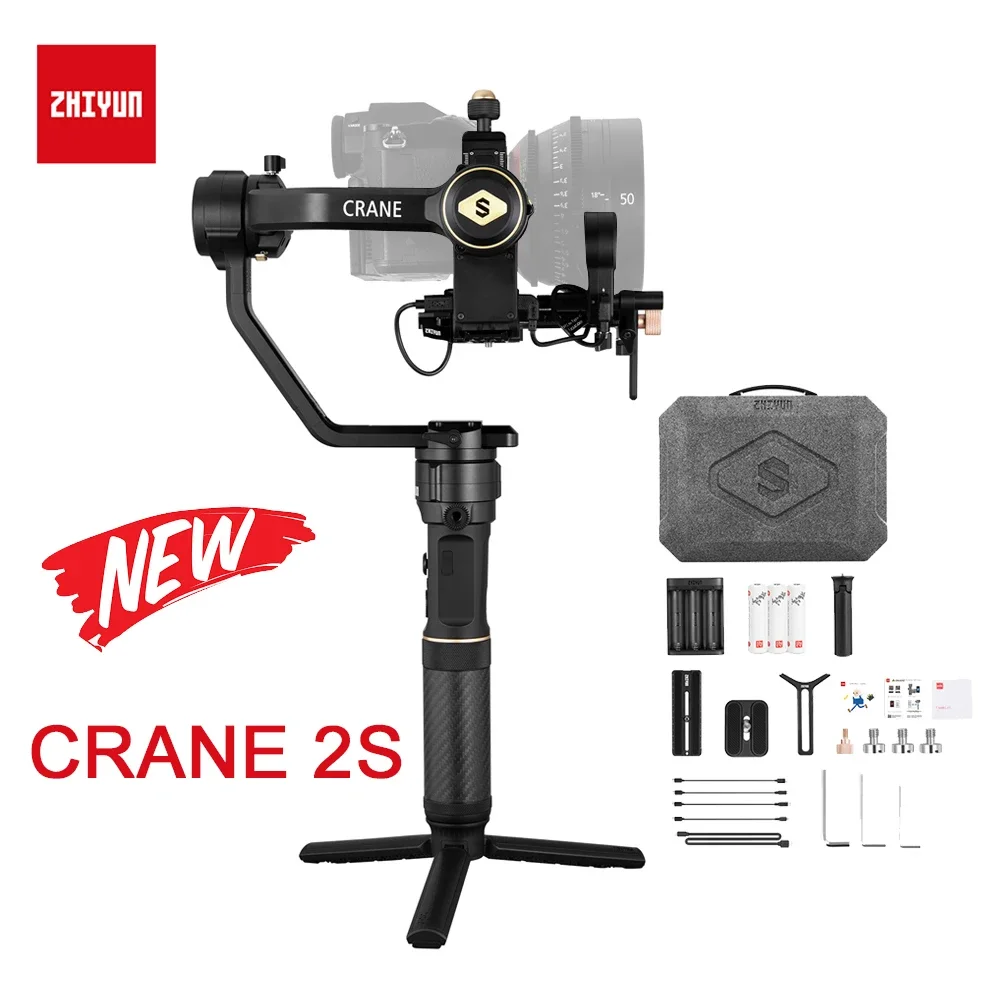 NEW Zhiyun Crane 2S Gimbal Stabilizer 3-Axis Gimbal 5.0 Handheld Gimbal for Canon  Nikon DSLR Camera Crane2S
