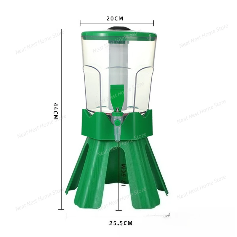 3-liter Draft Beer Cannon Beer Barrel with Faucet, Bar Special Popular Cola Barrel Container, Draft Beer Barrel