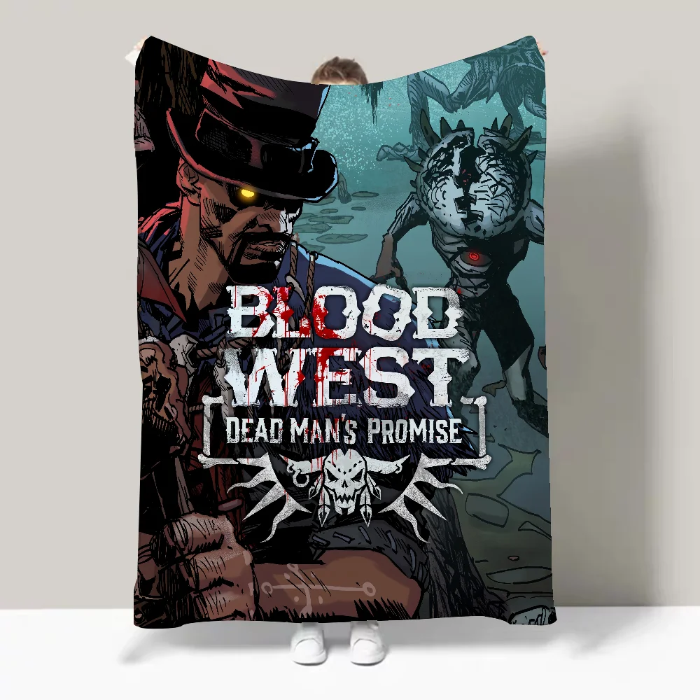 Game Blood West Blanket Soft and Skin Friendly For Couch Bed Napping Bedspread All Seasons Comforter