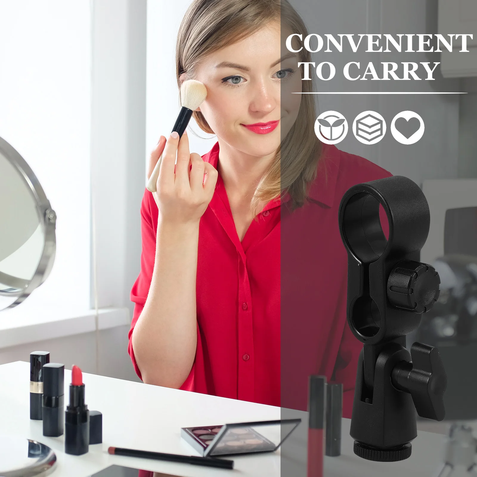 

2pcs Mic Clip For Handheld Microphones Shock Mount Microphone Holder Clamp Plastic Replacement Compatible With Levitt 240