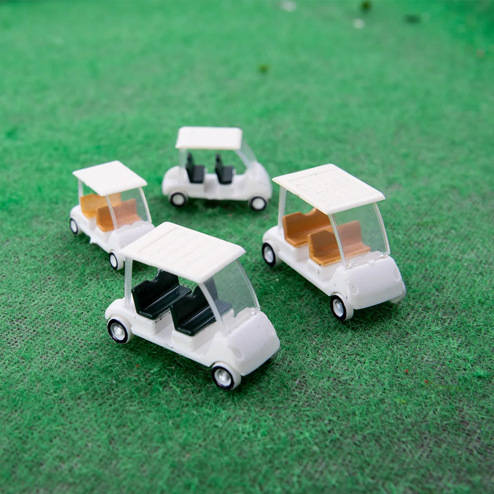 

2pcs HO N Scale Miniature Golf Car Model 1:75 1:100 1:150 Outdoor Vehicle Plastic Toy Car Diorama For DIY Modeling Random Colors