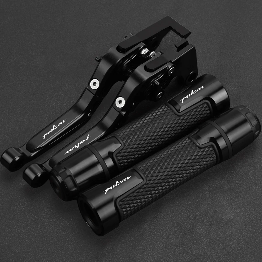 For Bajaj Pulsar 200 NS/200 RS/200 A All Years 2015 2016 Motorcycle Accessories Adjustable Brake Clutch Levers Handlebar grips