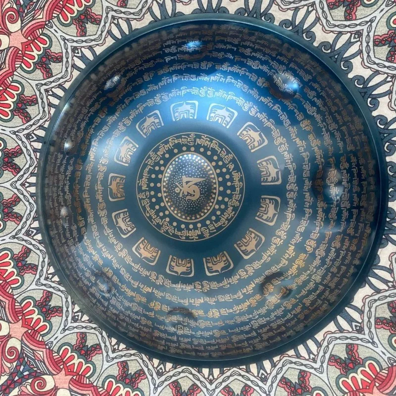 9 لهجة التأمل HandPan 10 نغمات المقالي الصلب المتقلي 12 لهجة الكبار المبتدئين HandPan الآلات الموسيقية المهنية