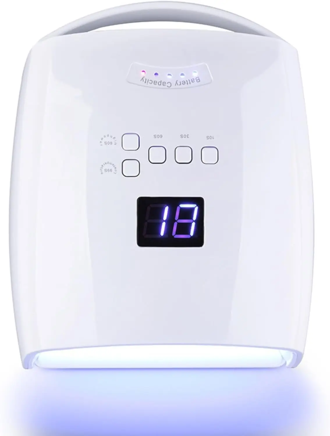 

48W Rechargeable UV/LED Nail Lamp, Cordless Gel Dryer with Auto Sensor & Digital Display, 4 Timer Settings