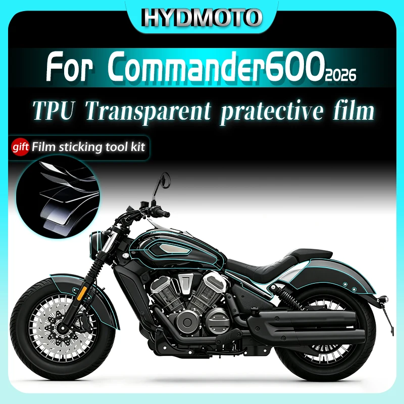 For Benda Commander600 2026 Complete Set Of Invisible Car Cover Film Oil Tank Sticker Scratch Resistant Modification Accessories