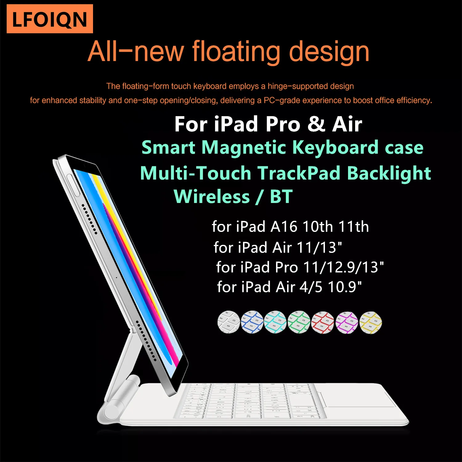 LFOIQN Magic Keyboard Folio for iPad Pro 11 12.9 13
