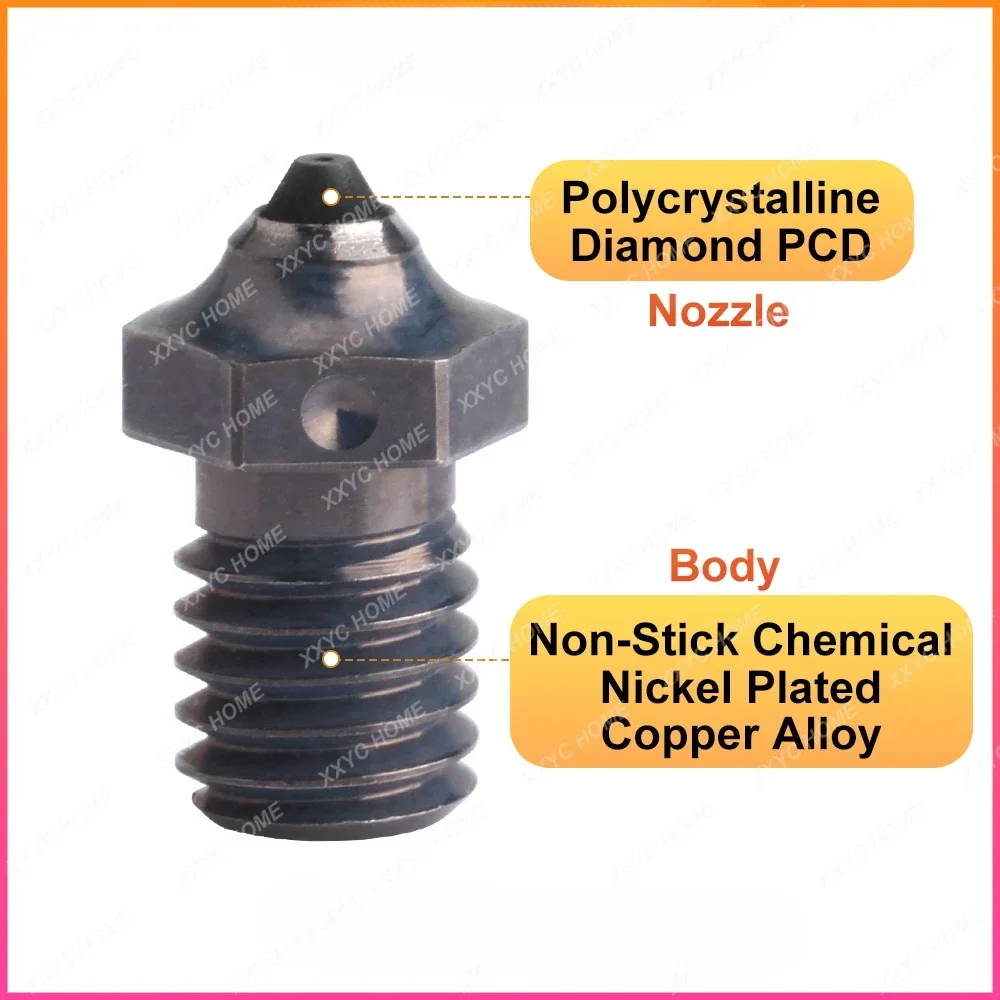 Trianglelab ZSD NOZZLE ZS Diamond Nozzle Polycrystalline Diamond PCD Wear Resistant Compatible RAPIDO  V6 Hotend 3d Printer