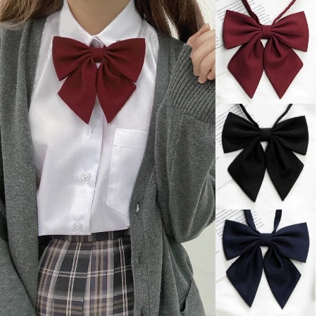 Fashion Women Tie Red Butterfly Women's Bow Tie Black Knot Female Girl Student Hotel Clerk Waitress Neck Wear Ribbon Ties Green