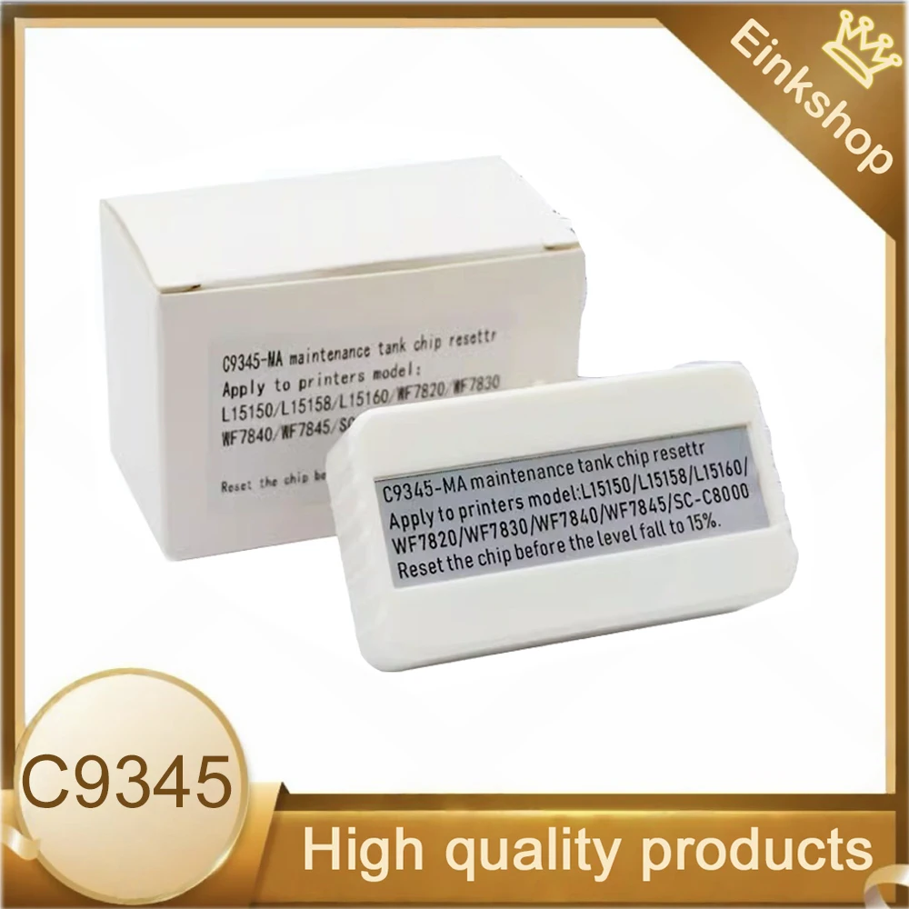 

C9345 C12C93459 Сброс чипа резервуара для обслуживания для принтера Epson ET-8550 ET-8500 ET-16000 L8050 L15158 L15168 L15150 L15160 6558