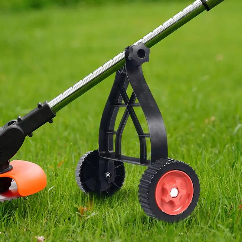 String Trimmer Support Wheels Adjustable Push Lawn Mower Stand Auxiliary Wheels Universal Lawn Mower Stand For Brush Cutter part