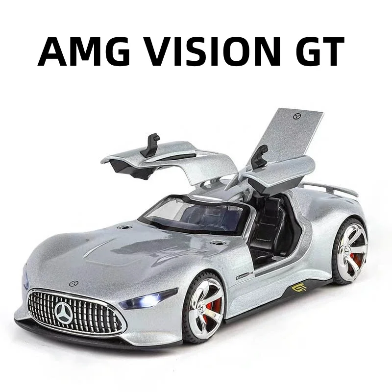 1:32 Mercedes-Benz AMG Vision GT Alloy Model Car Toy Diecasts Metal Casting Sound and Light Car Toys For Children Vehicle