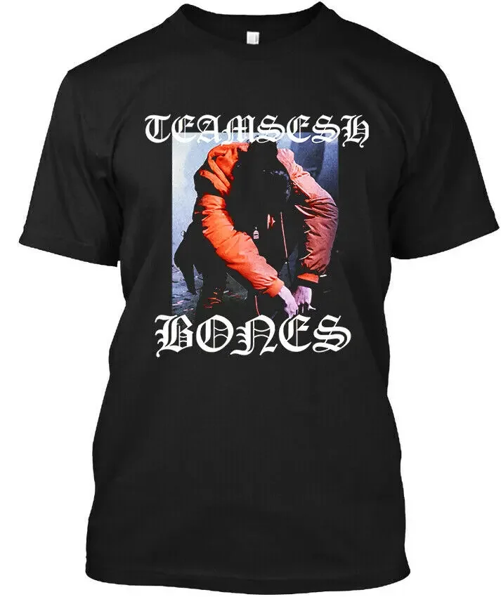 NEW! Popular Bones Teamsesh American Music Graphic Retro Logo T-Shirt Size S-4XL