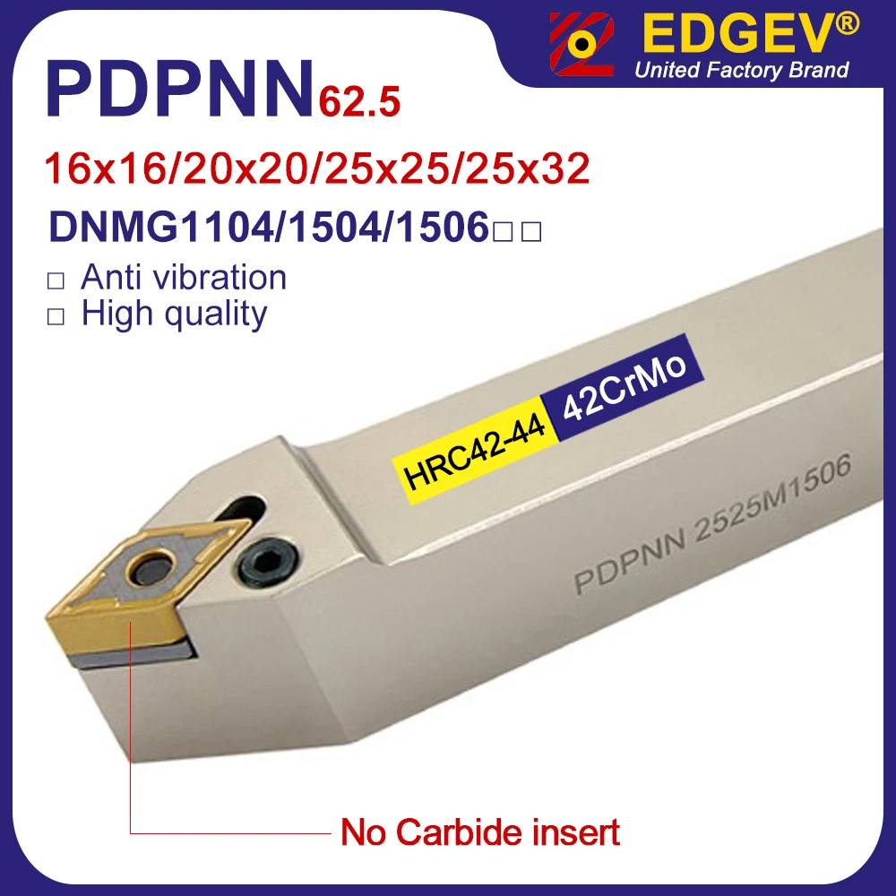 

PDPNN1616 PDPNN2020 PDPNN2525 Metal Lathe Cutter Bar External Turning Tool for DNMG110404 DNMG150604 DNMG150608 DNMG Tool Holder