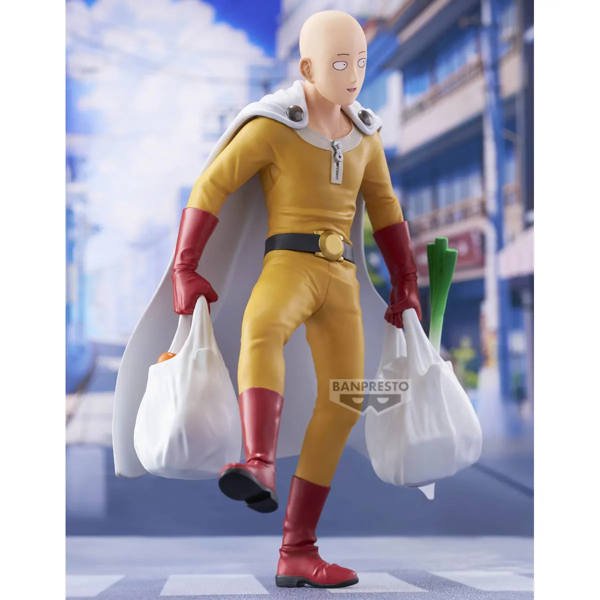 

Оригинальная аниме-фигурка Banpresto ONE PUNCH MANN Anime Saitama Shopping, экшн-фигурка, модель Figuarts, коллекционные игрушки