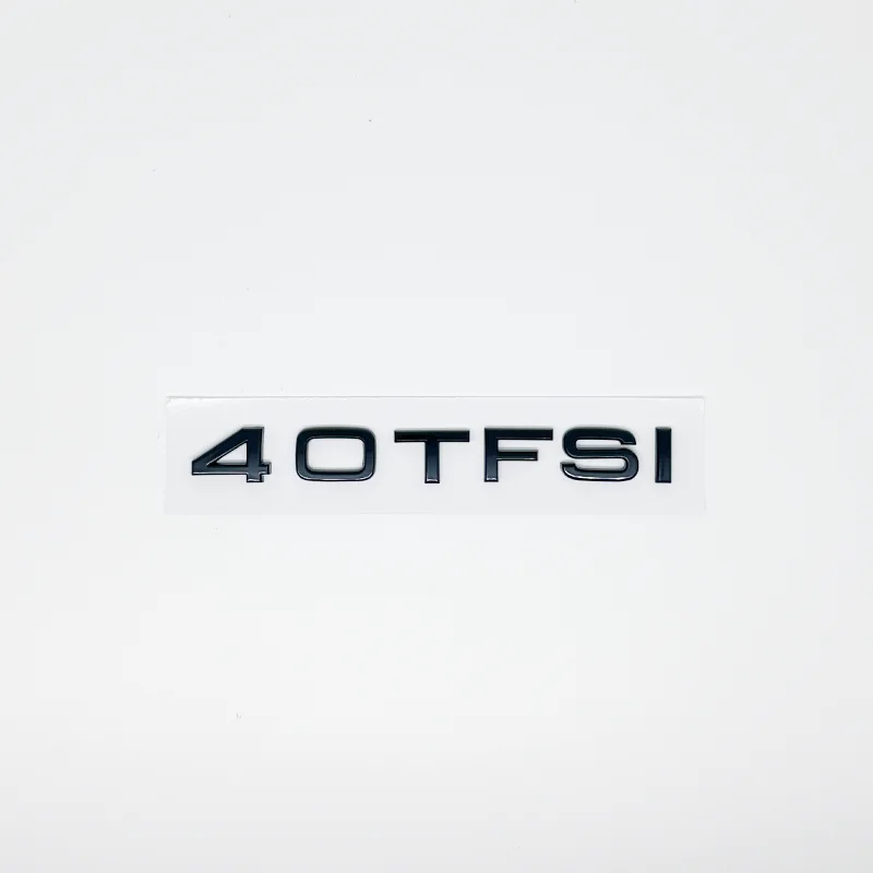 Buchstaben 30TFSI 35TFSI 40TFSI 45TFSI 50TFSI 55TFSI Zahlen Emblem für A1 A3 A4 A5 A6 A7 A8 Q2 Q3 Q5 Q7 Q8 S7 – Detail 4