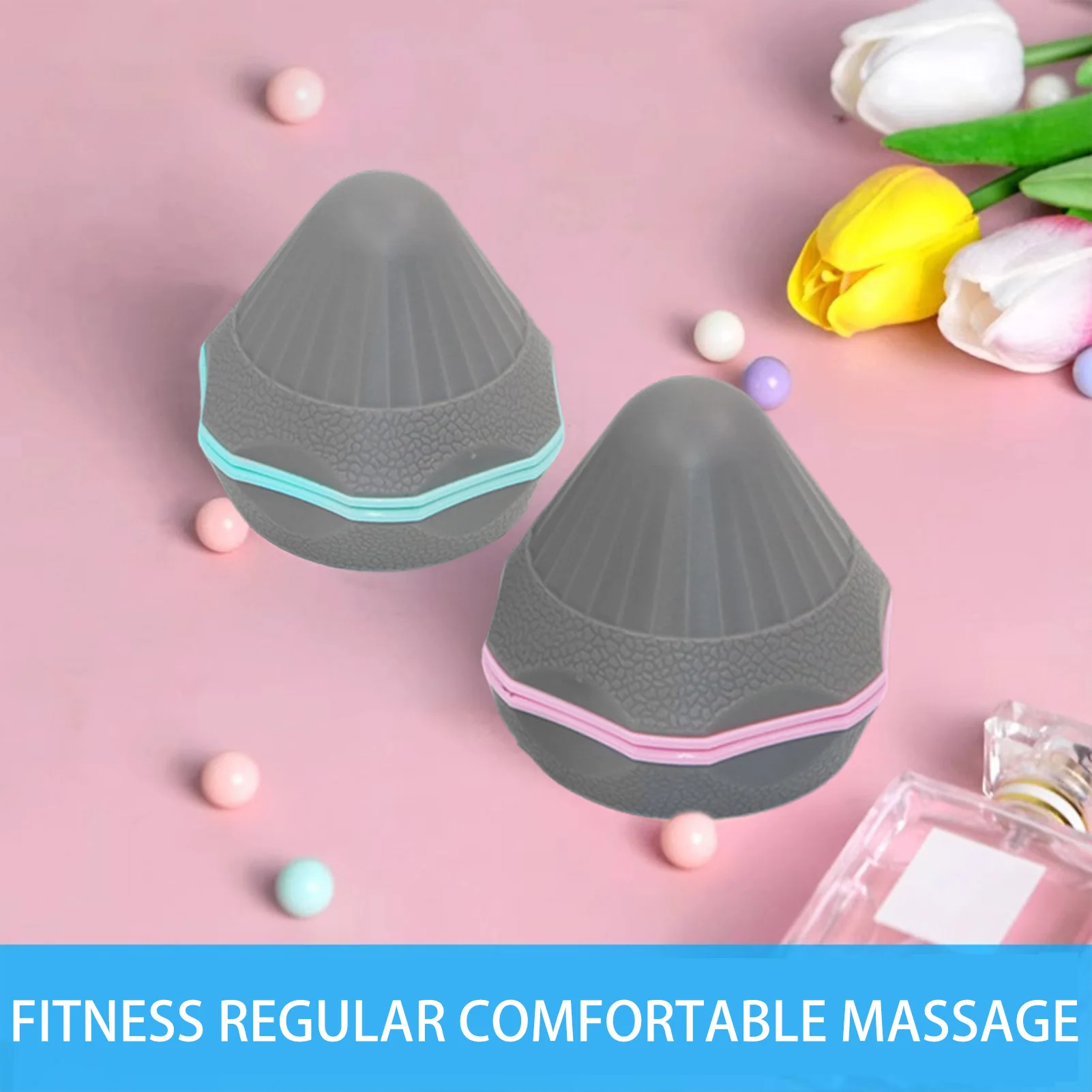 Muscle Release Massager Ball TPE Massage Cone Solid Adsorption Ball Fitness Balls for Hands Palm Back Workout Pain Relief