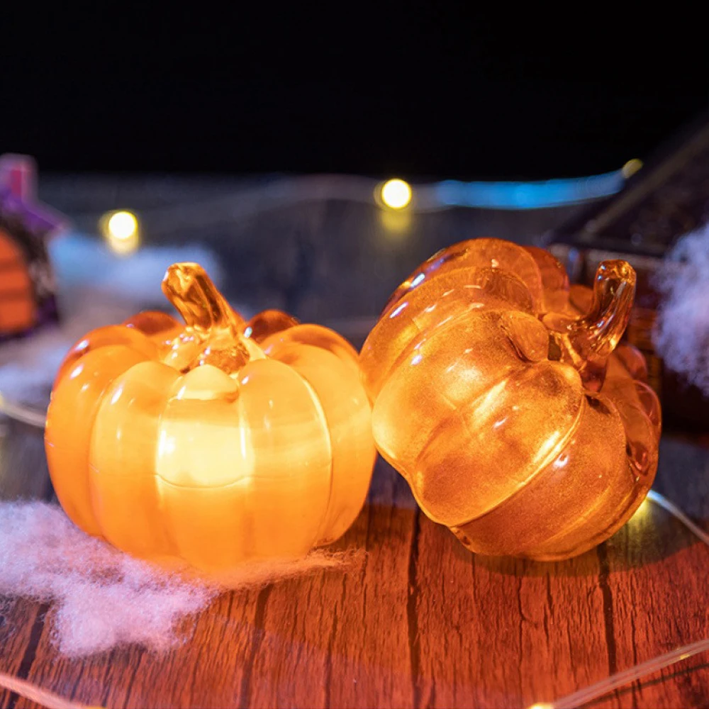 هالوين اليقطين ديكور ضوء Led مضيئة بطارية تعمل بالطاقة فستان الدعائم زخرفة أضواء اليقطين للحزب داخلي أو خارجي #4