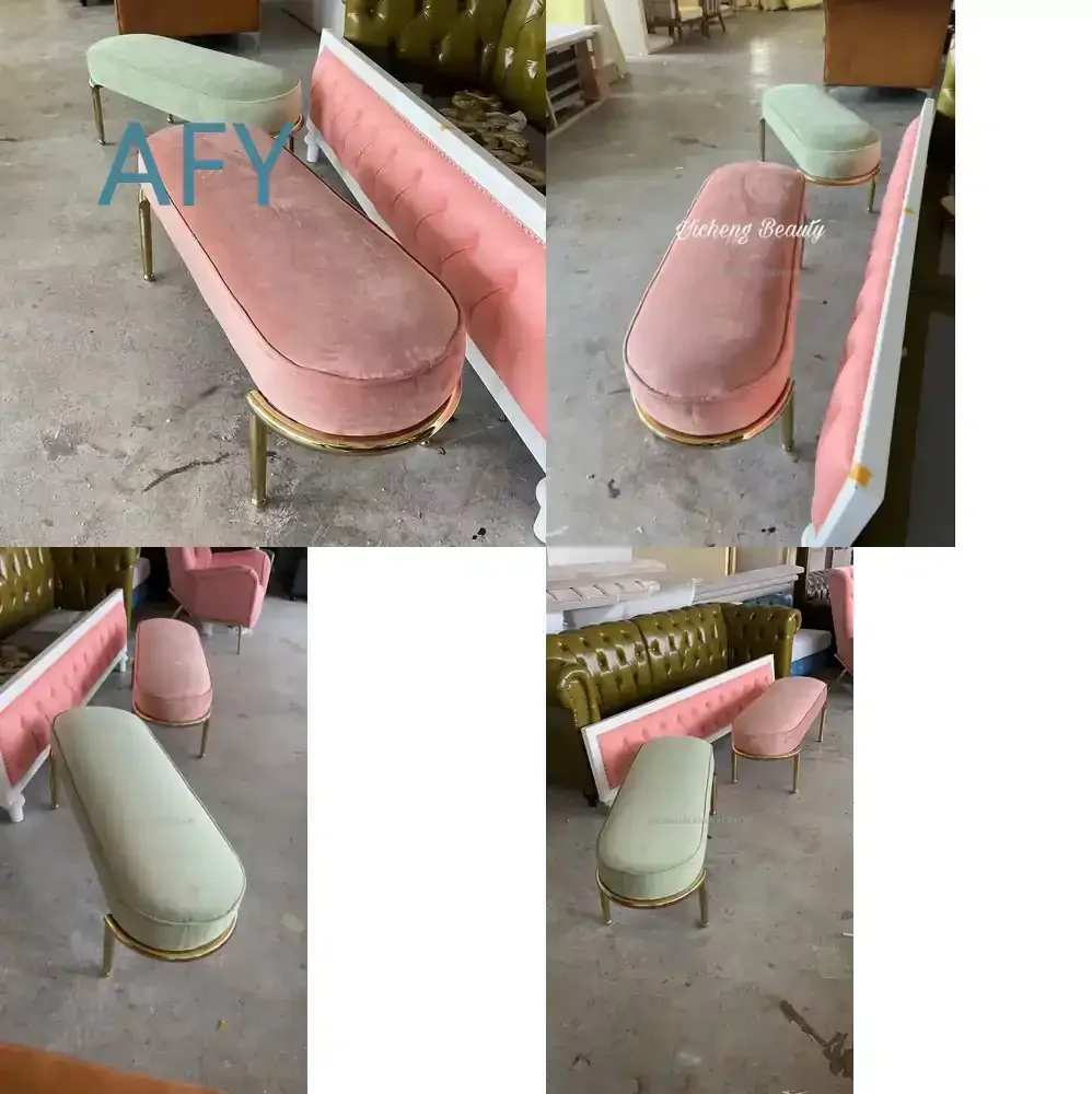 Simple Stool for Living Room Waiting Area Salon Office Sofa Stool Bench Commercial Grade Furniture Office Sofa for Home