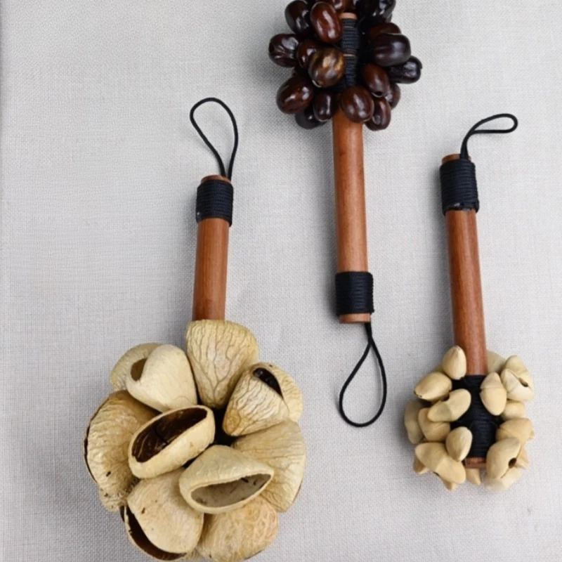 

Spiritual Nut Shell Musical Instruments Bell, Sound Healing Relaxation Hand Bells Diapason Hand-Held Bells for Meditation & Yoga