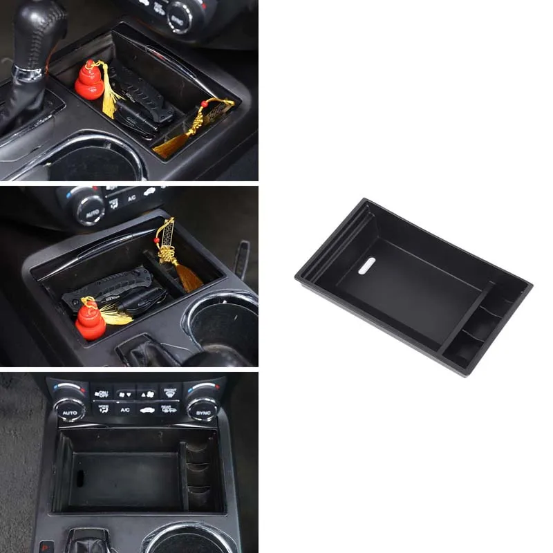 

Набор из 1 шт., черный АБС-пластик для Acura RDX 2013-2017, центральный ящик для хранения автомобиля, передний ящик для хранения, лоток для мобильного телефона, автомобильные аксессуары